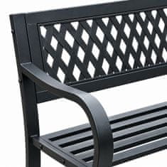 Aga Metalna vrtna klupa 125x53 x77 cm
