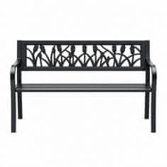 Aga Metalna vrtna klupa 125x53x77 cm