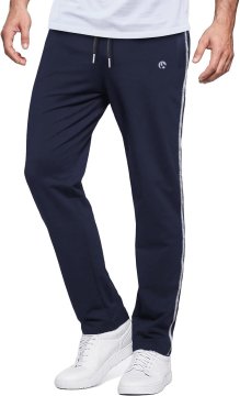 Nikcorp Muške trenirke od pamuka sportske prozračne tamnoplave 2XL, 75% pamuk 25% sintetička primjesa, 3 džepa, elastični pas s vezicom, brzosušeće, za trening snage, trčanje i svakodnevno nošenje