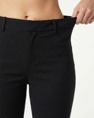 Nikcorp Crne ženske elegantne hlače bootcut slim fit s proširenim nogavicama, 75% najlon 25% elastan, elastične, prozračne, brzosušeće, 4 džepa, veličina XS, boja crna, za posao i svaki dan, proljeće ljeto