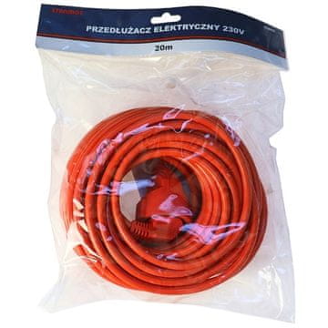 Produžni kabel za kosilicu 20 m 3x1,5 mm2 IP20 16A narančasti debeli