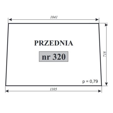 Prednji prozor PBC-360, kabina Lubsko