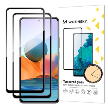 WOZINSKY 2x potpuno ljepljivo kaljeno staklo za Xiaomi Redmi Note 12 Pro+ / Note 12 Pro / Note 12 5G / Note 12 / Xiaomi Redmi Note 10 Pro