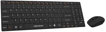 Esperanza EK122K set tipkovnice i miša (USB 2.0; (SAD); crna; laserska)