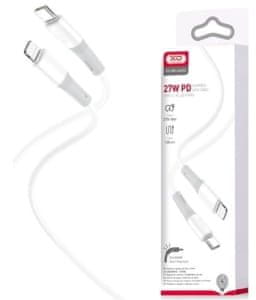 XO brzi kabel za iPhone NB-Q226A USB-C - Lightning 1m 27W bijeli mekani