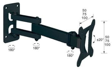 Box Ateny LB-200 zidni nosač za TV (montaža na zid; 17" - 32"; maks. 25 kg)