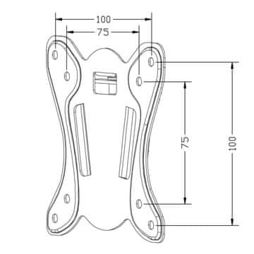 Maclean NOSAČ ZA TV, MAX VESA 100X100, 13-27", 25 KG MC-715A