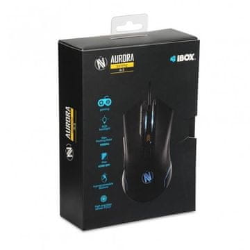 iBOX Aurora A-3 IMOGS9002 miš (optički; 6200 DPI; crni)