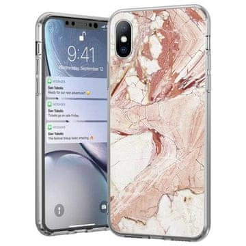 WOZINSKY mramorna maskica za Xiaomi Mi 10 Lite roza