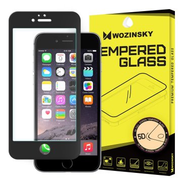 WOZINSKY 5D kaljeno staklo za iPhone 6 / 6S crno