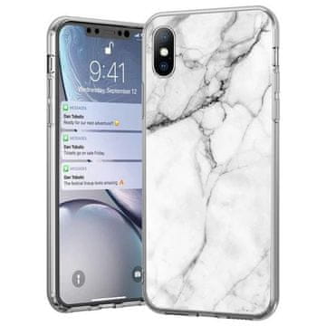 WOZINSKY mramorna maskica za Xiaomi Mi Note 10 Lite bijela