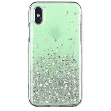 WOZINSKY Star Glitter maskica za Xiaomi Redmi Note 9S 9 Pro zelena