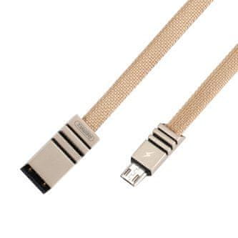 REMAX Weave RC-081m pleteni mikro USB kabel krem boje
