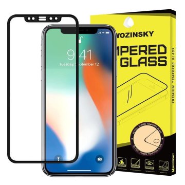 WOZINSKY FG kaljeno staklo za iPhone 12 / Pro crno