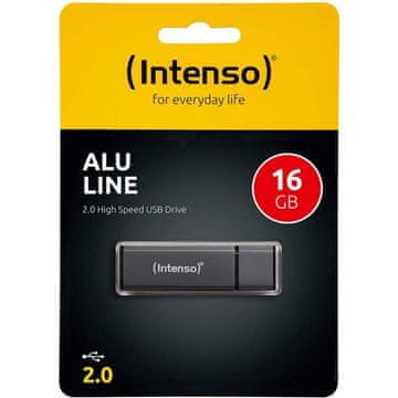 Intenso USB 2.0 Flash Drive 16GB Antracit 3521471 Alu Line Aluminij