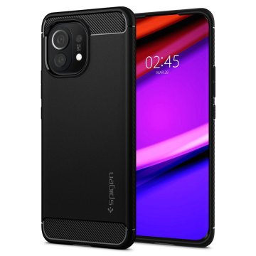 Spigen Rugged Armor maska za Xiaomi Mi 11 mat crna