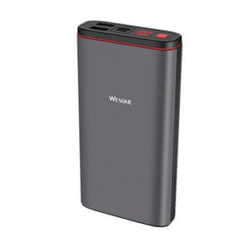 Wesdar S59 aluminijska prijenosna baterija 20000mAh siva M555024GY 18W