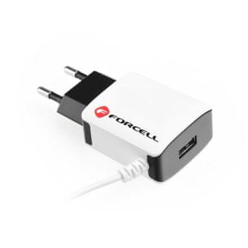 FORCELL 2A punjač s MicroUSB i USB kabelom