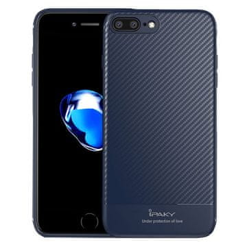 iPaky karbonska folija za iPhone 8 Plus / 7 Plus plava