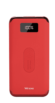 Wesdar WS2 Powerbank QI 10000mAh M555027 Crvena induktivna baterija