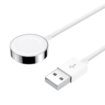 Joyroom magnetski Qi punjač za Apple Watch 7/6/5 SE 1.2m bijeli S-IW001S