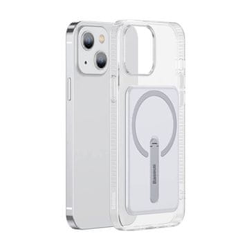 BASEUS Crystal magnetska maskica s držačem za iPhone 13