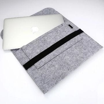 Torba za laptop od filca 15,4" M222012LGY - Siva