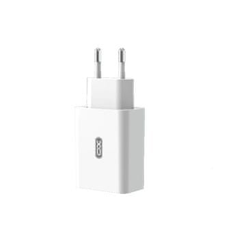 XO L36 QC 3.0 USB punjač za zid bijeli + Lightning kabel