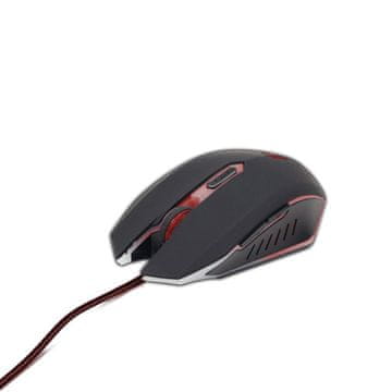 Gembird MIŠ USB OPTIČKI GAMING/CRVENI MUSG-001-R