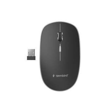 Gembird MIŠ USB OPTIČKI WRL CRNI/TIHI MUSW-4BS-01