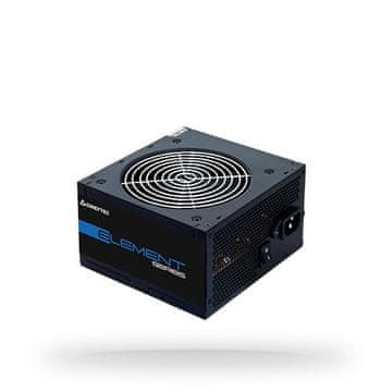 Chieftec Napajanje||600 W|Učinkovitost 80 PLUS BRONZA|Aktivni PFC|ELP-600S