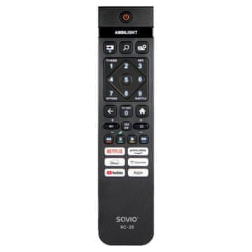 SAVIO UNIVERZALNI DALJINSKI UPRAVLJAČ/ZAMJENA ZA PHILIPS TV - SMART TV RC-26