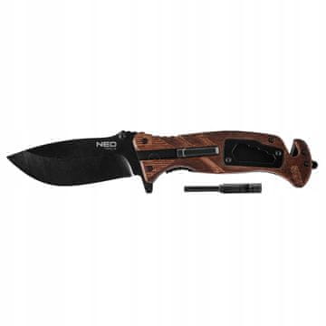 NEO TOOLS NEO Preživljavanje sklopivi nož 22 cm, 6 u 1 63-107 1 kom.