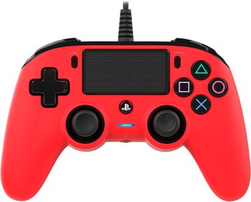 Nacon PS4 žičani gamepad, crveni