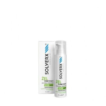 SOLVERX Żel punktowy przeciwtrądzikowy na zmiany miejscowe Acne Skin 15 ml