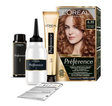 L’Oréal Farba do włosów Preference 6.35 Jasny Bursztyn 1 opakowanie