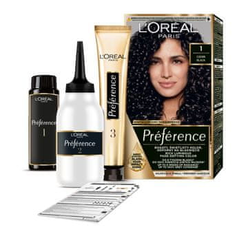 L’Oréal Farba do włosów Preference 1 - Czerń 1 opakowanie