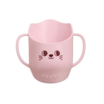 AKUKU Kubek dla dzieci do nauki picia szary 150 ml