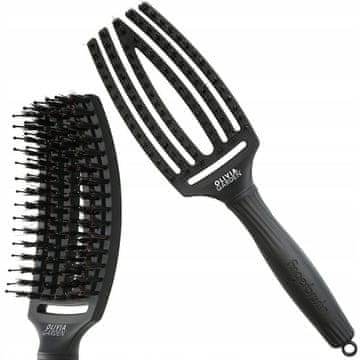 Szczotka do włosów Fingerbrush Combo Full Black Medium
