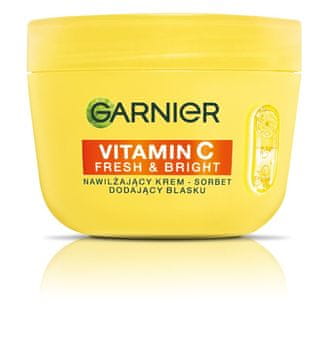 Garnier Nawilżający krem-sorbet dodający blasku Vitamin C Fresh & Bright 85 ml