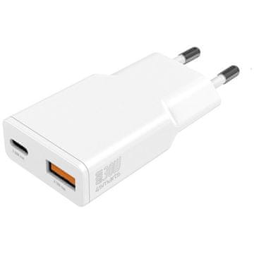 4smarts PDPlug Duos Slim 30W GaN USB-C, USB-A zidni punjač bijeli