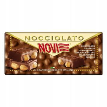 NOVI Mliječna čokolada s orasima i kremom Gianduia Nocciolato 130 g