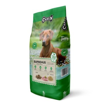 Canun Terra Supremus hrana za odrasle pse s piletinom, dezinfekcijska svojstva, 18 kg