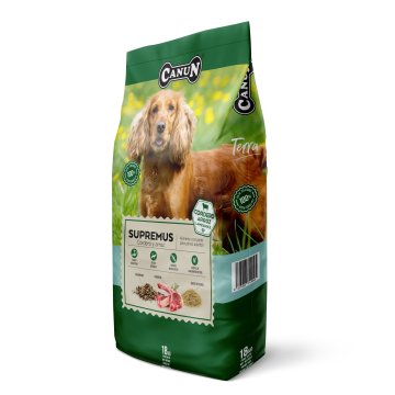 Canun Terra Supremus hrana za odrasle pse s janjetinom 18 kg s dezinfekcijskim svojstvima