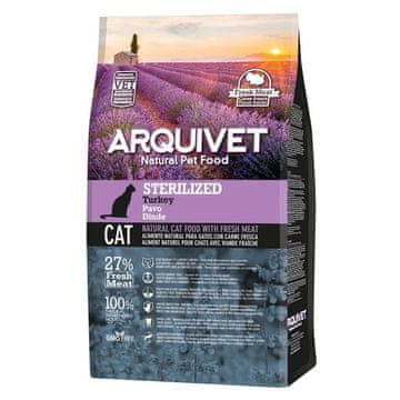 Suha hrana za sterilizirane mačke s puretinom 1,5 kg