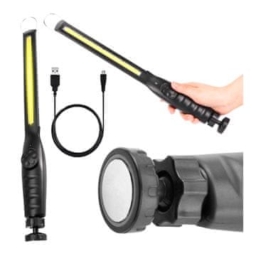 MFC 8W COB LED radionička svjetiljka, punjiva svjetiljka, rotirajuće tijelo