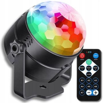 MFC DISCO KUGLA LED PROJEKTOR REFLEKTOR LASER RGB VIŠEBOJNI DALJINSKI UPRAVLJAČ
