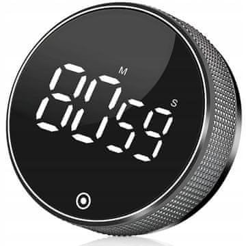 MFC DIGITALNI ELEKTRONSKI TAJMER S OKRUGLIM MAGNETOM I LCD ŠTOPERICOM