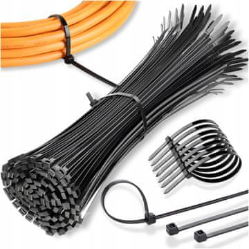 MFC VEZICE ZA KABEL, VEZICE S RIGHTLESS ZATVARAČEM, CRNE, JAKE, KABEL 2,5 x 100 mm 100 kom.