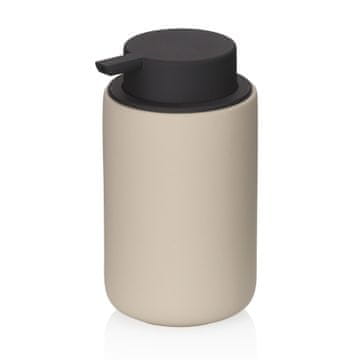 Kela Dozator sapuna Sana, gumirana keramika/plastika, 0,3 l, promjer 8 x 14 cm, bež